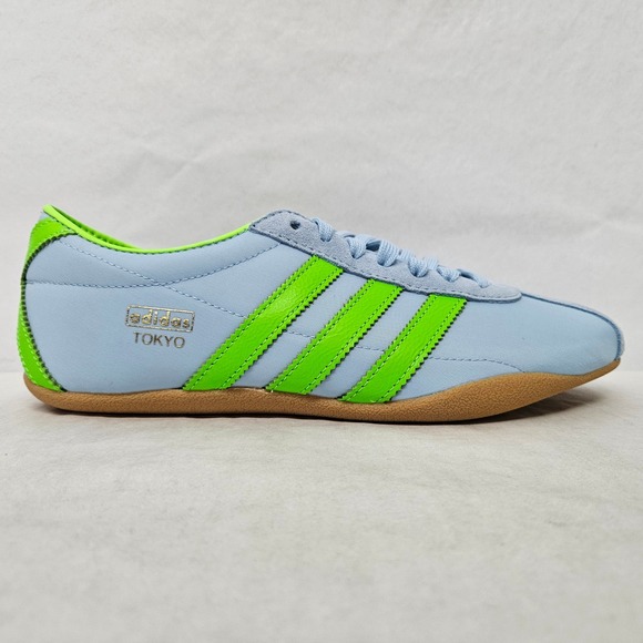 Adidas Tokyo Retro Sneakers JQ0582 Clear Sky Solar Green Gum Women's Size 7.5 - Picture 12 of 12